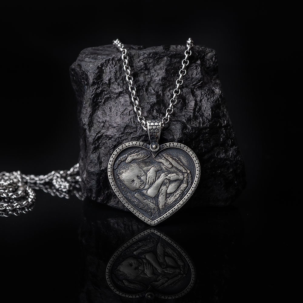 Hart ketting Kleurplaat - Kinderen Kleurplaat