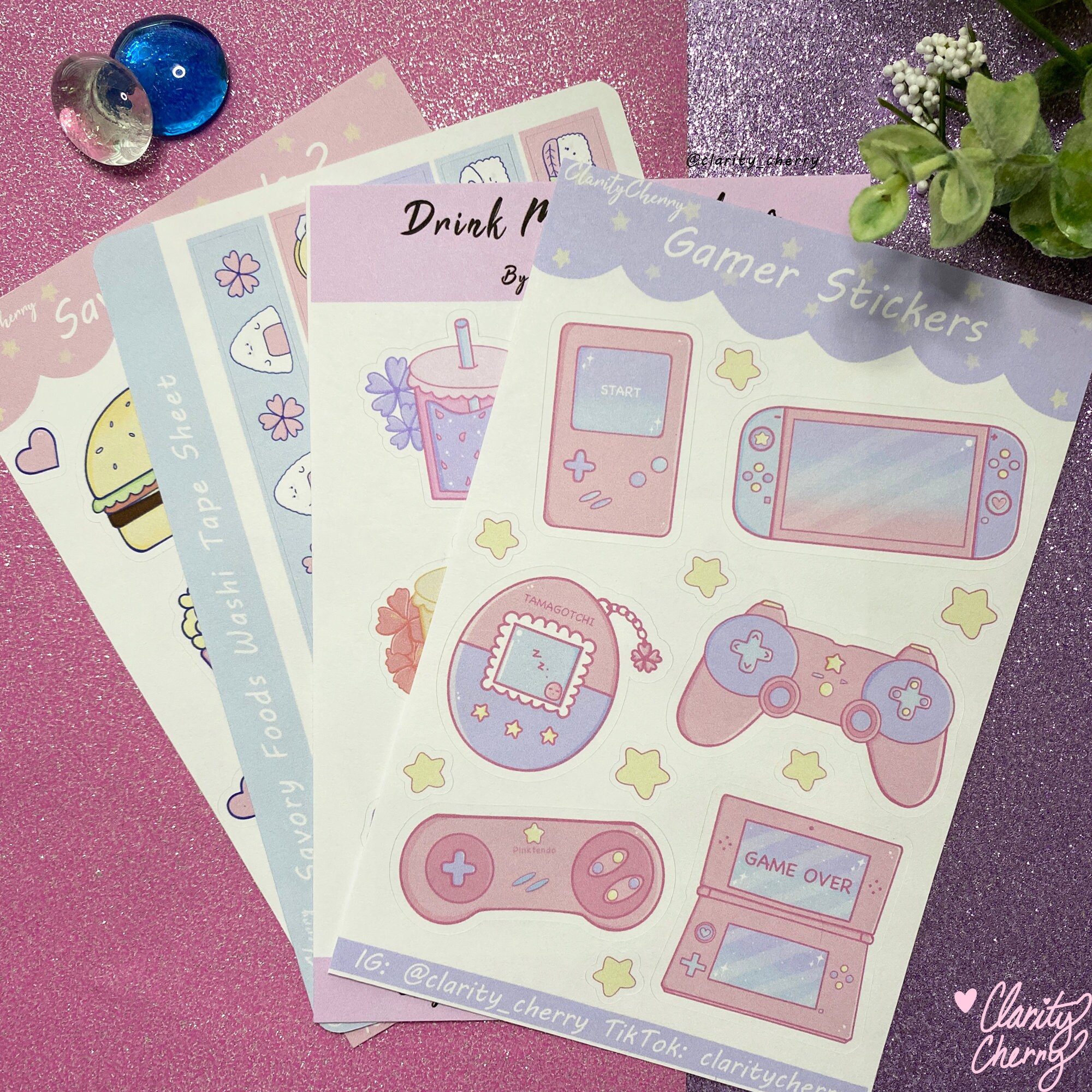 cute sticker sheet bundle save three sticker sheets etsy