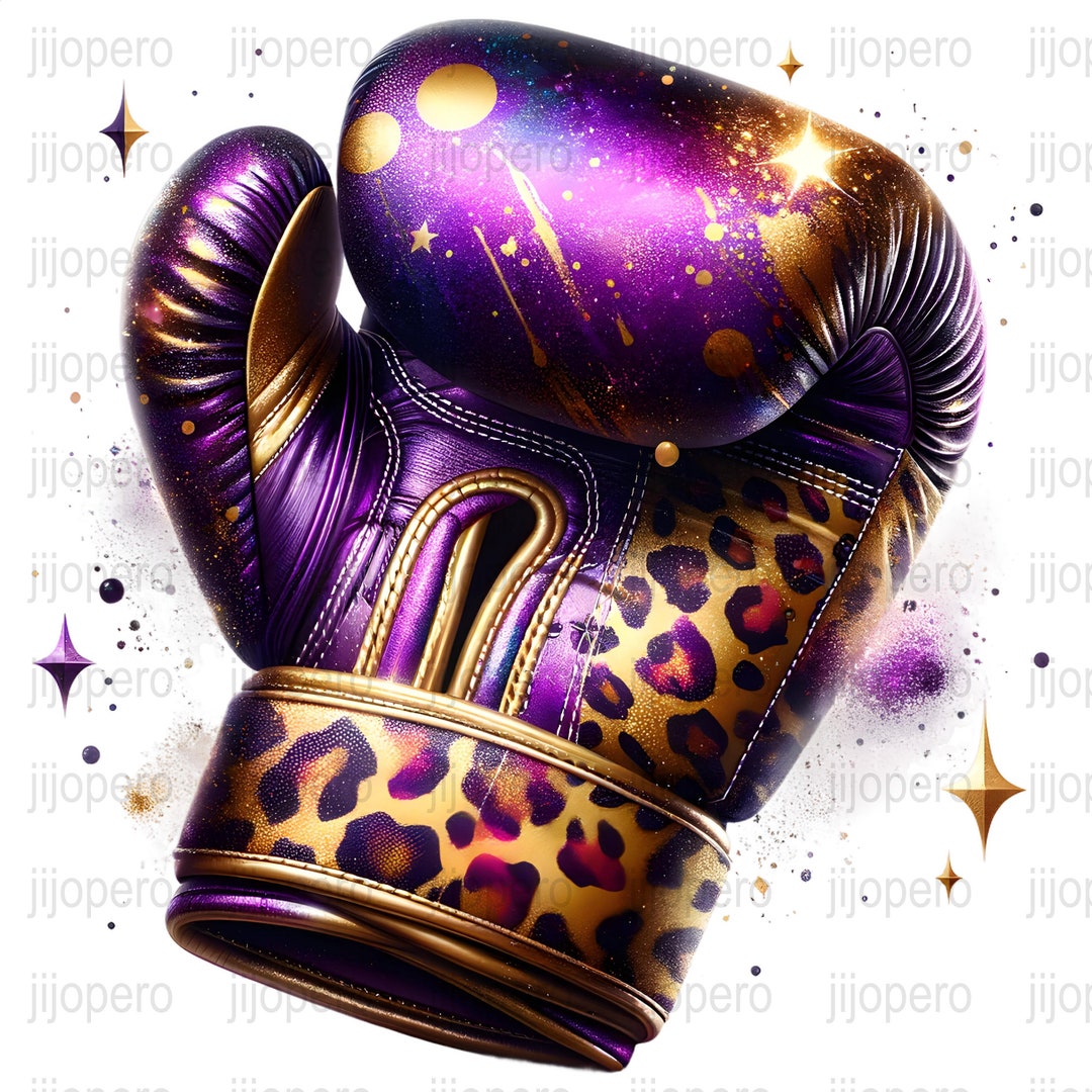 Lupus Awareness Png, Purple Boxing Gloves, Digital Download, Sparkle
