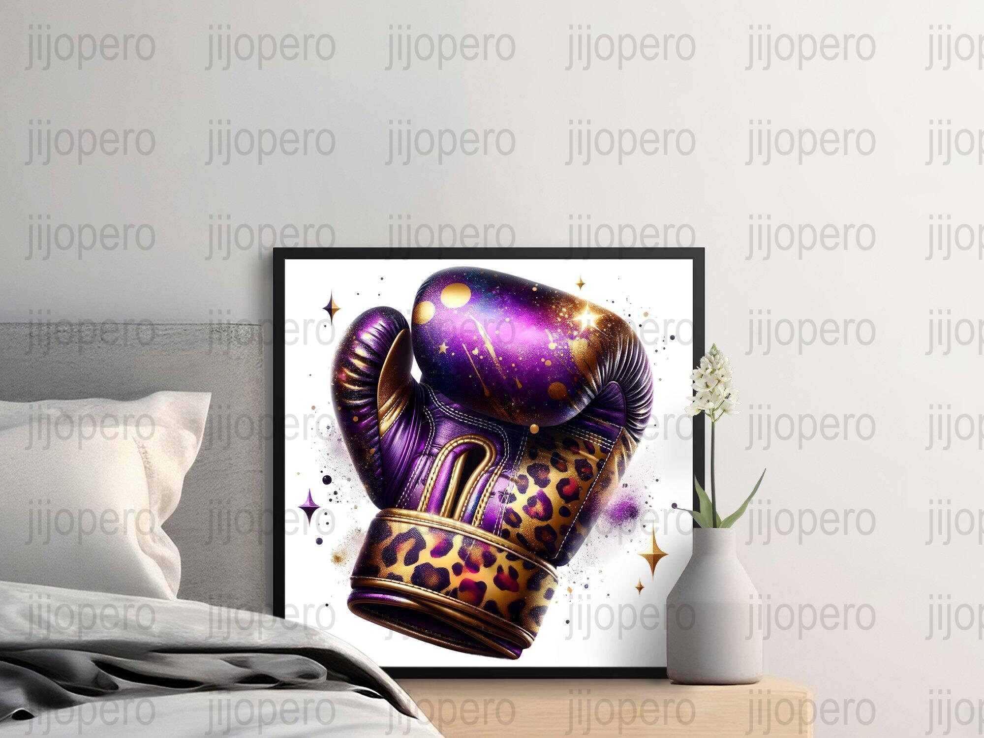 Lupus Awareness Png, Purple Boxing Gloves, Digital Download, Sparkle
