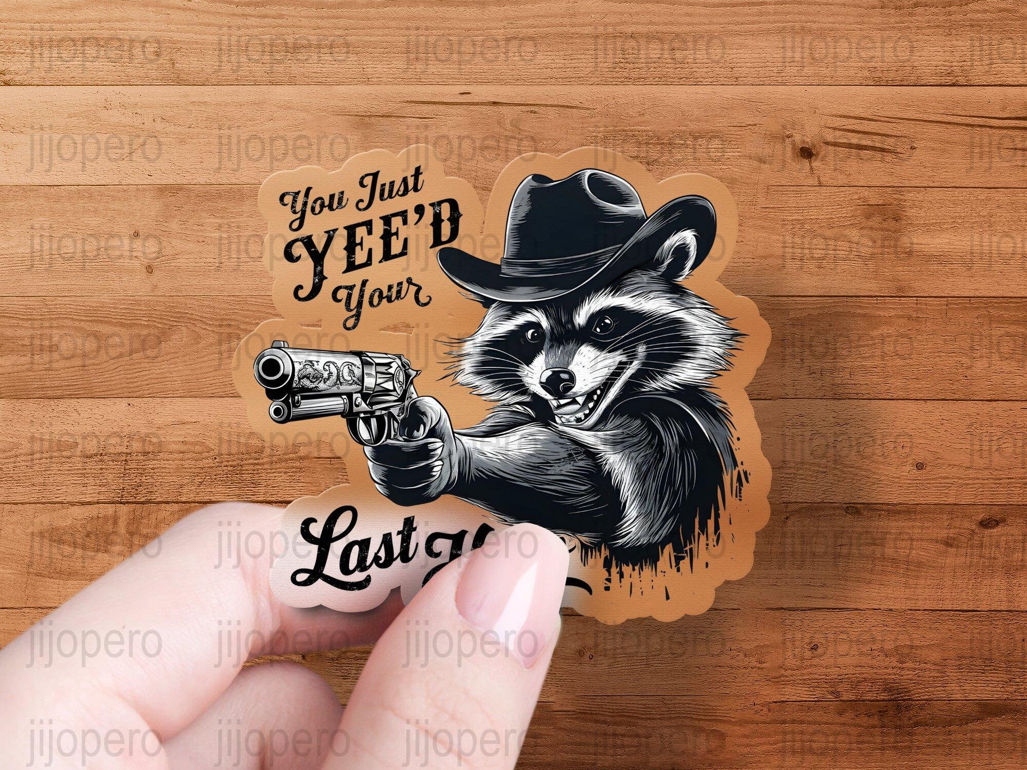 Western Raccoon Graphic PNG, Cowboy Hat, Gun-toting Raccoon Digital Art ...