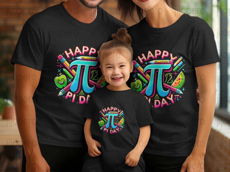PNG Pi Day Celebration, Happy Pi Day Digital Download, Math Geek Colorful Art, Teacher Classroom