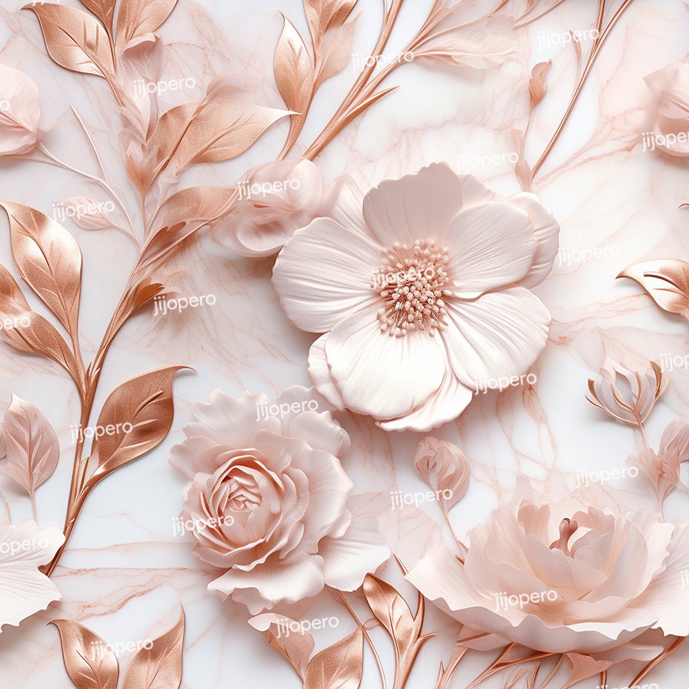 Rose Gold Metallic Backgrounds for Photoshop Digital Paper Scrapbook ...