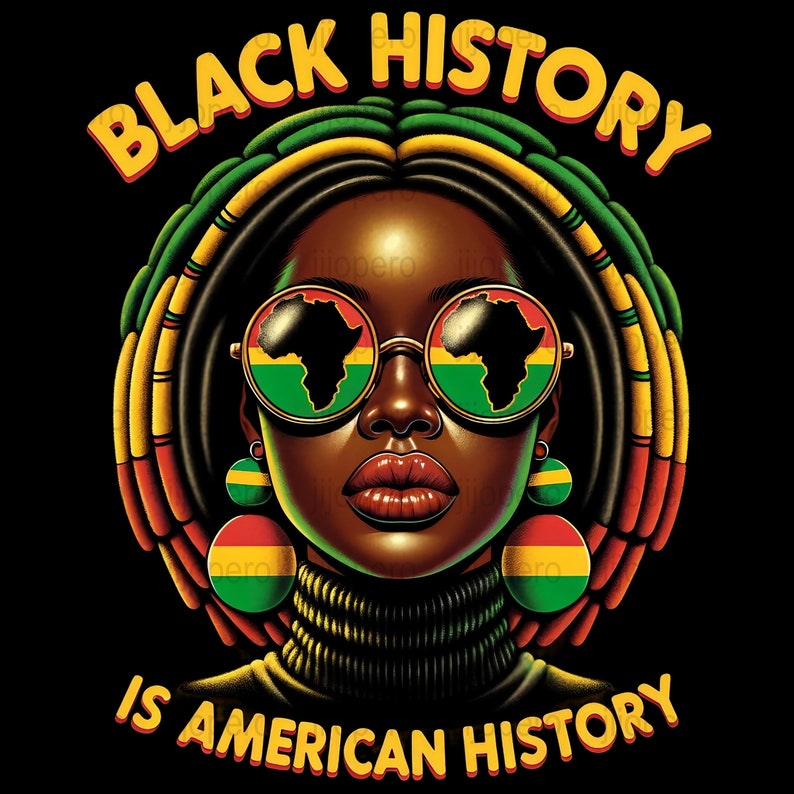 Black History Month PNG, African American Pride Digital Art