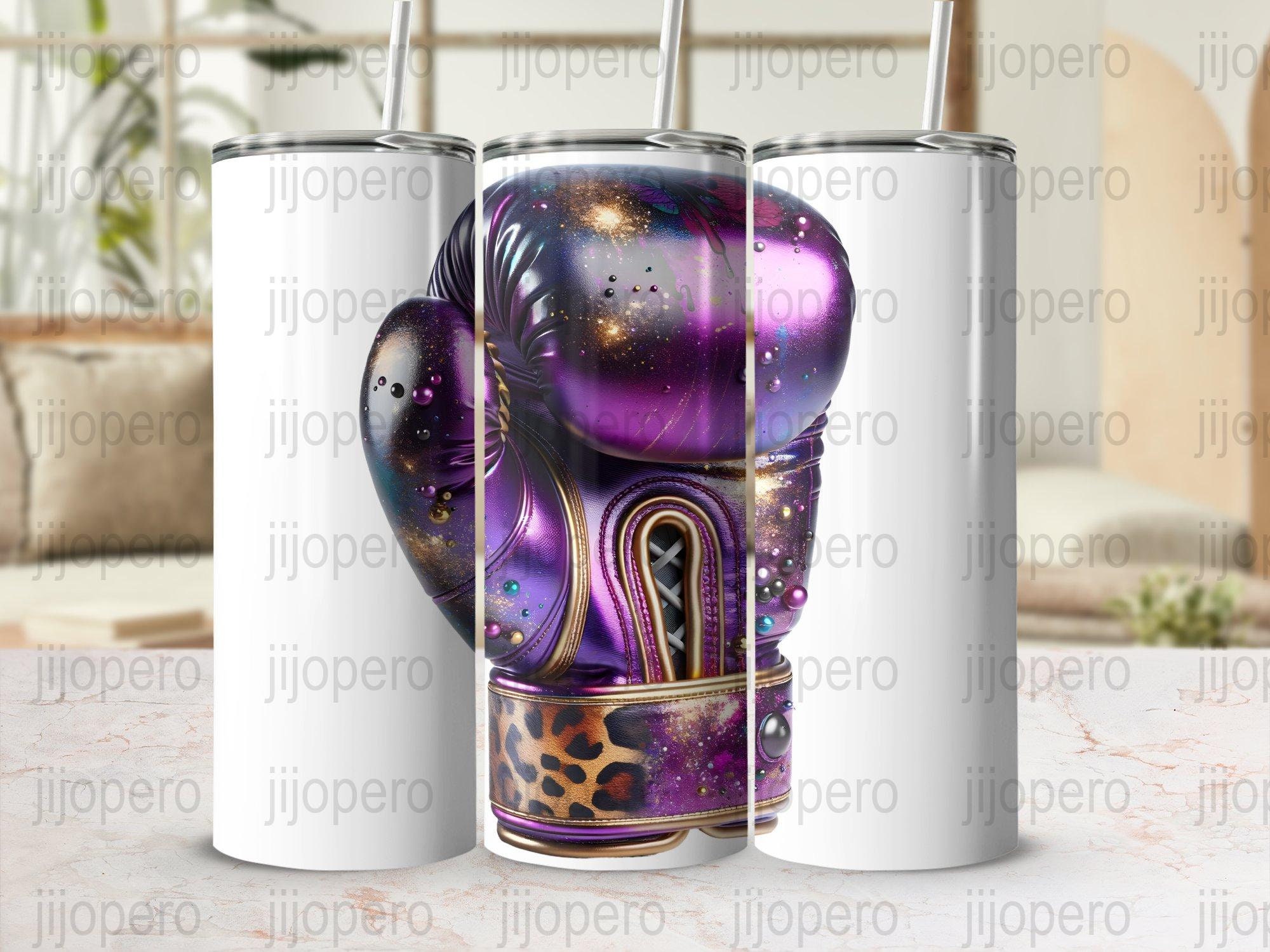 Lupus Awareness PNG, Purple Boxing Glove, Galaxy Print, Digital