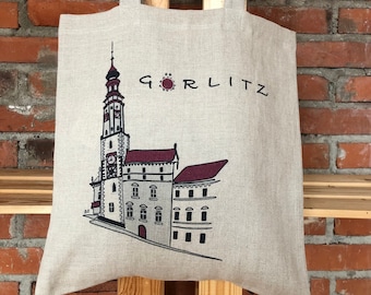 Linen bags, souvenirs from Görlitz