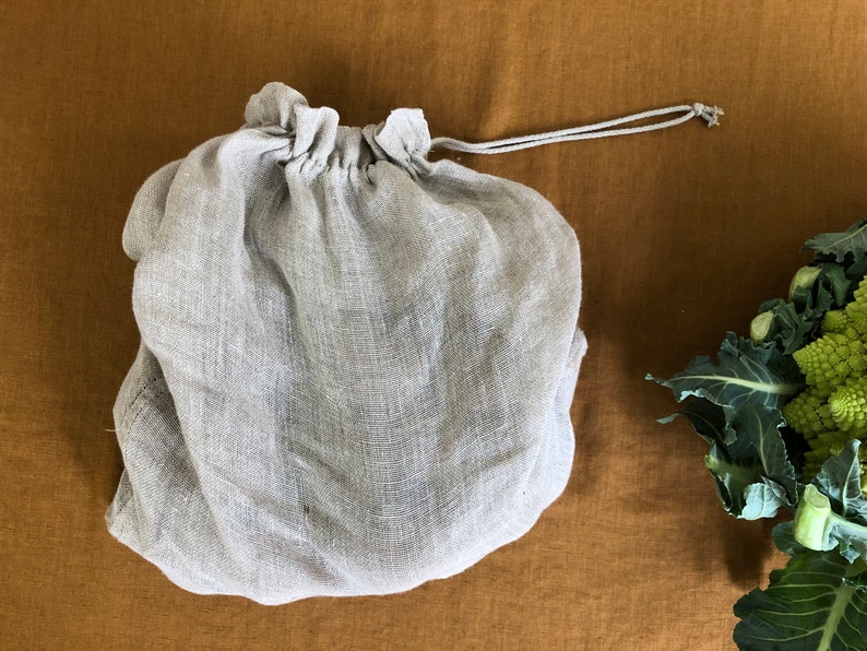 Linen vegetable bag image 6