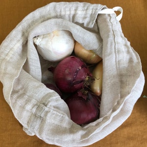 Linen vegetable bag image 2