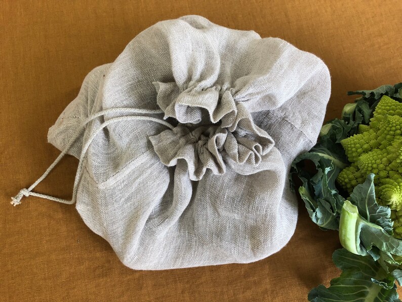 Linen vegetable bag image 7