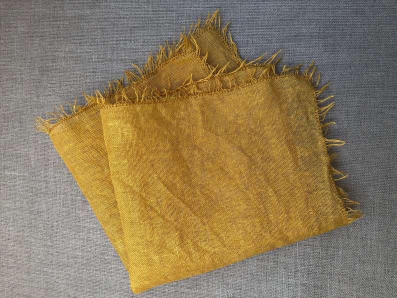 Linen napkin with tassels image 6