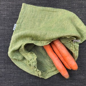 Linen vegetable bag image 3