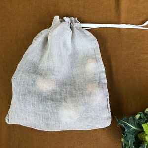 Linen vegetable bag image 8