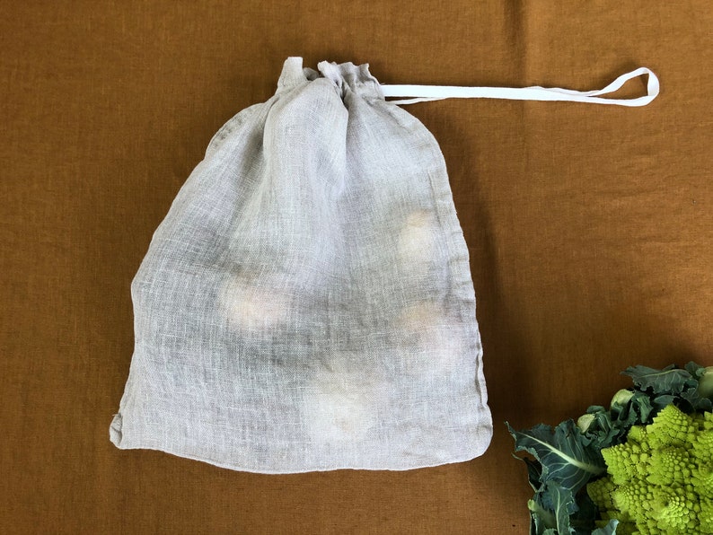 Linen vegetable bag image 8