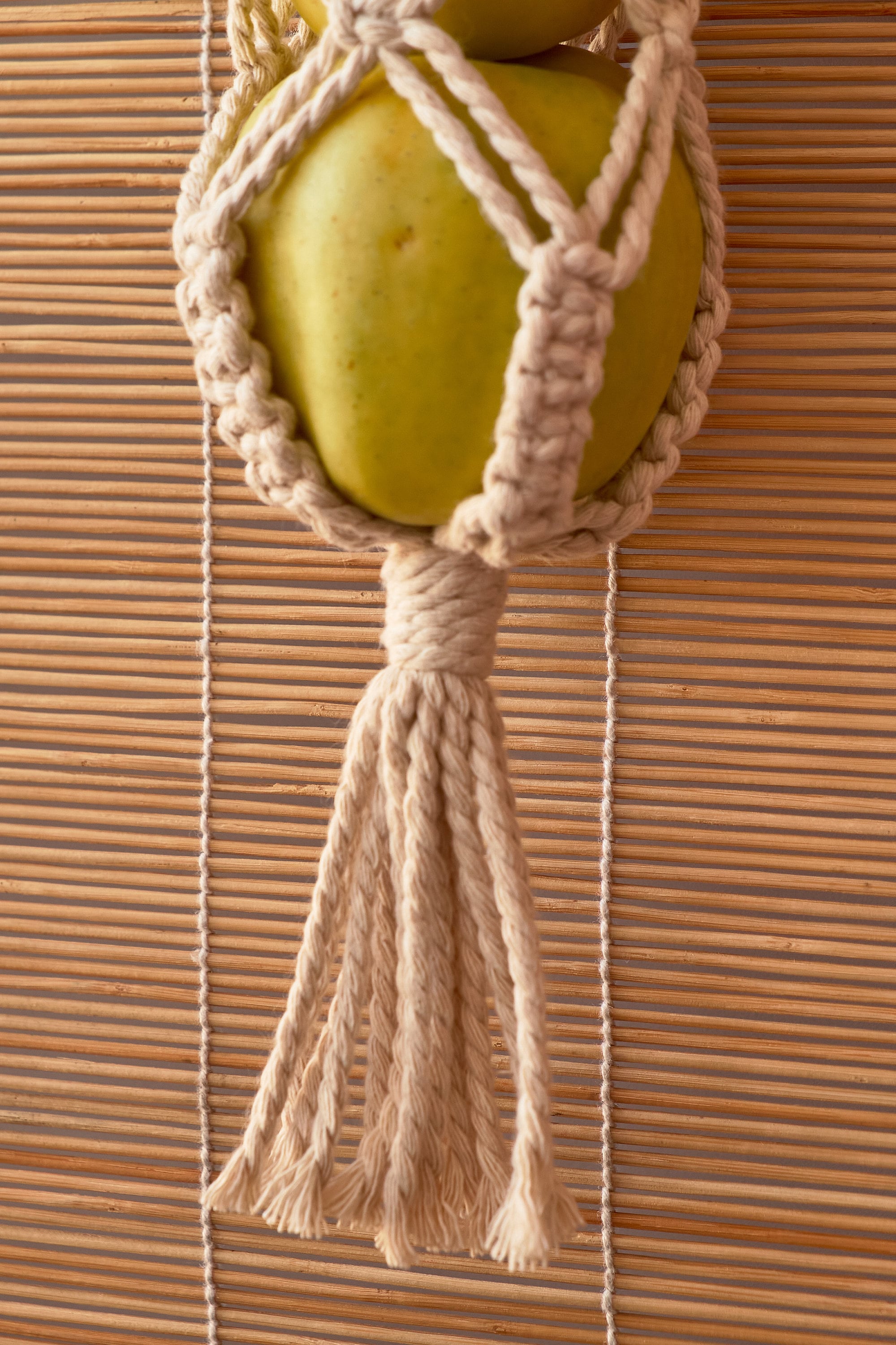 Hanging fruit basket Macrame fruit holder for kitchen Rope Etsy
