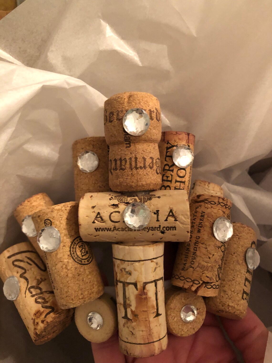 Christmas Gift Hostess Wine Cork Crown Bachelorette Party Etsy