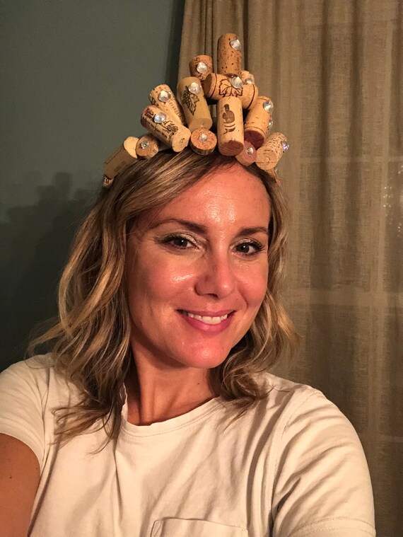 Iridescent Gems Wine Cork Crown Tiara Fun Gifts Halloween Etsy