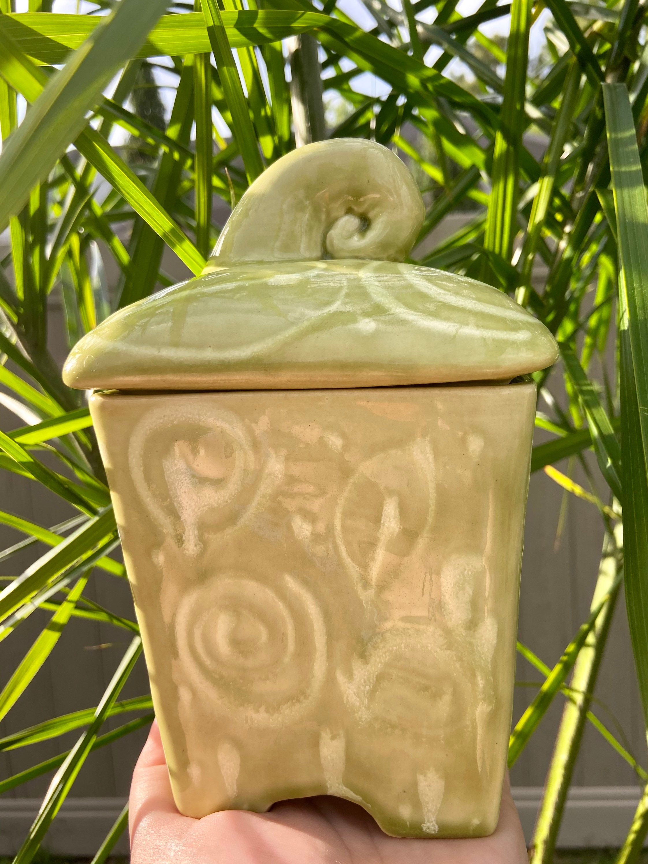 Manchas verdes ollas cerámica hecha en Canadá | Etsy