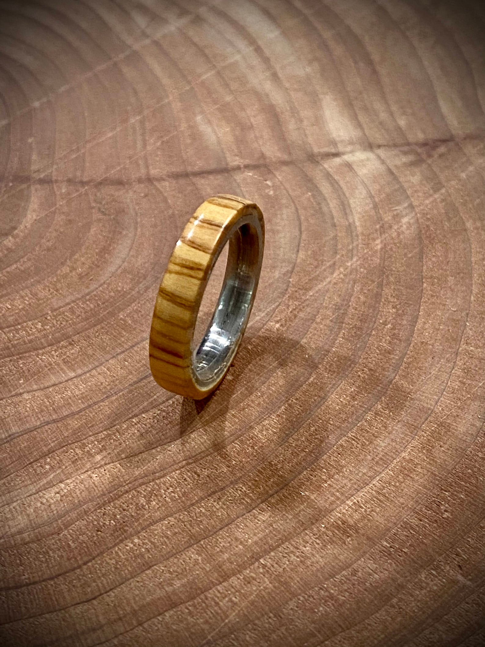Bethlehem Olive wood Custom Wood Ring Personalized Ring Etsy