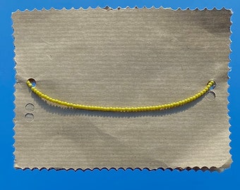 yellow beaded necklace, handmade beaded necklace, handmade bead necklace, handmade yellow bead necklace, custom, handmade yellow necklace