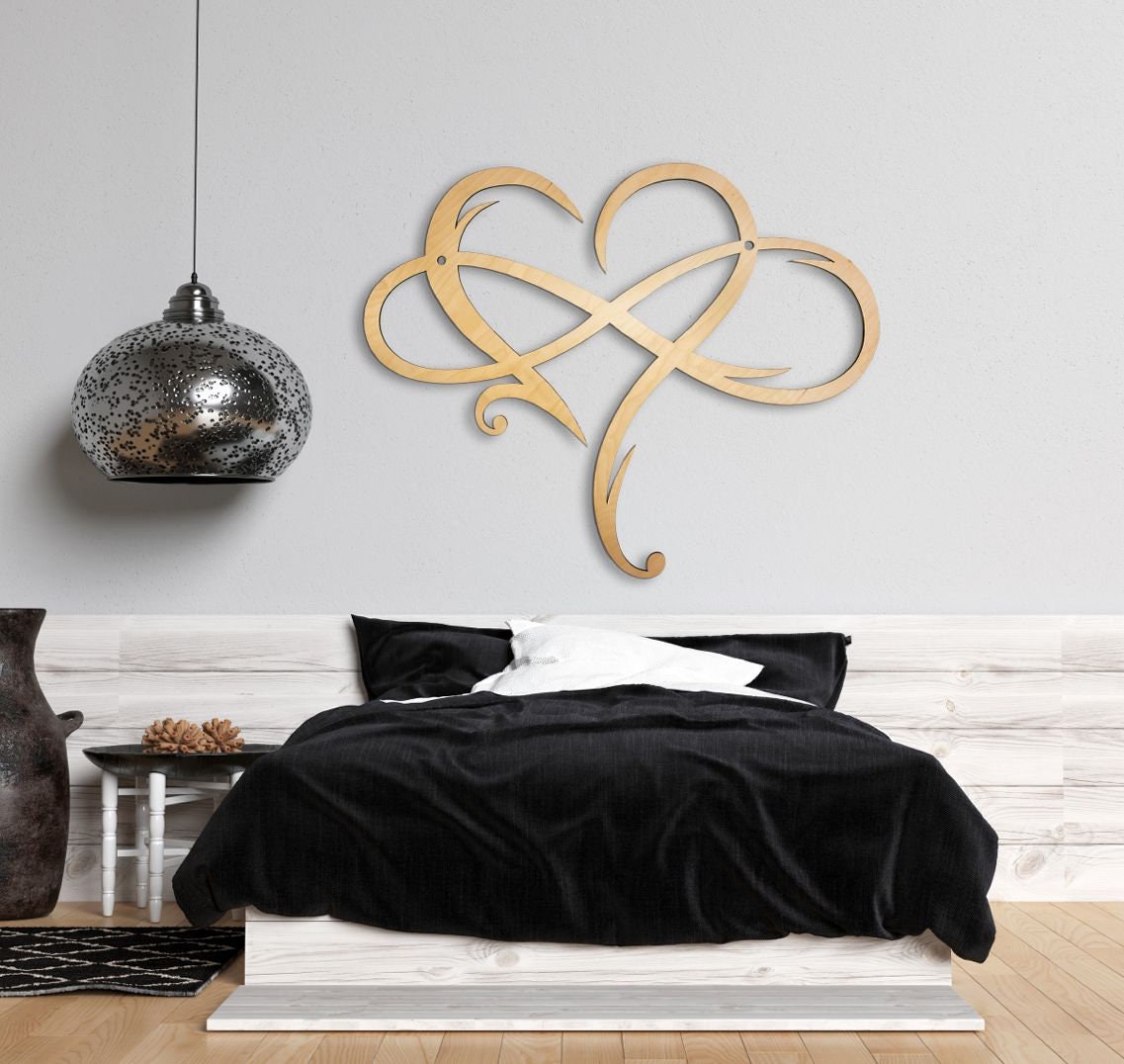Unendliche Familie Liebe mit Namen Holzherz mit Etsy
