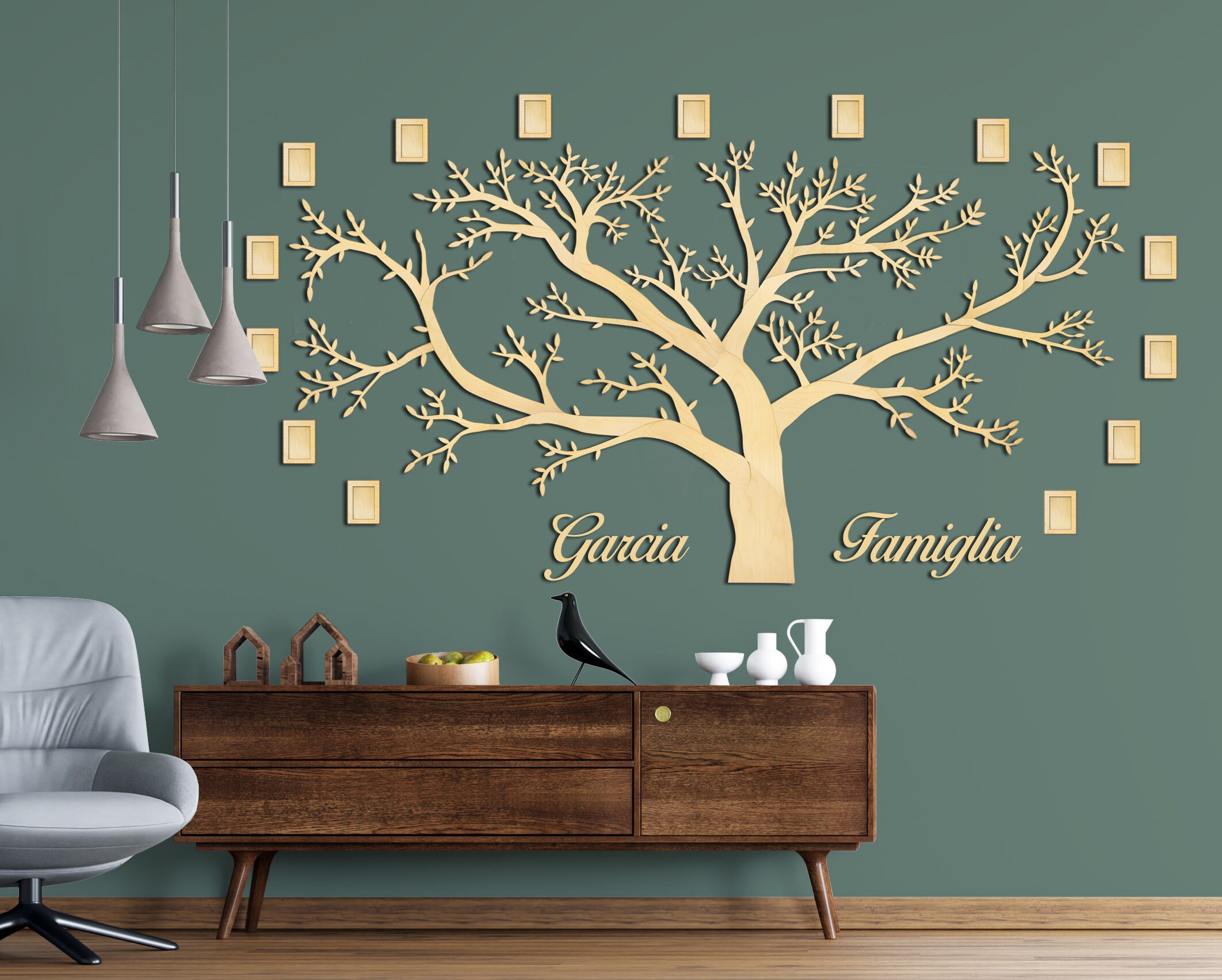 Living room Wall Wood Family Tree Bedroom Family Tree Wood Etsy