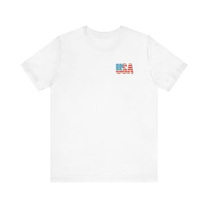 American Made Sunglasses Unisex Jersey Short Sleeve Tee - Patriotic Sun Shades T-Shirt, USA Flag Eyewear Shirt, Independence Day Apparel,