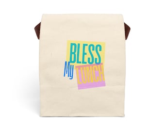 Bless My Lunch Canvas Bag: Eco-Friendly Cotton Lunch Tote