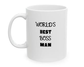 Taza de cerámica "El mejor jefe del mundo": un regalo divertido para la oficina