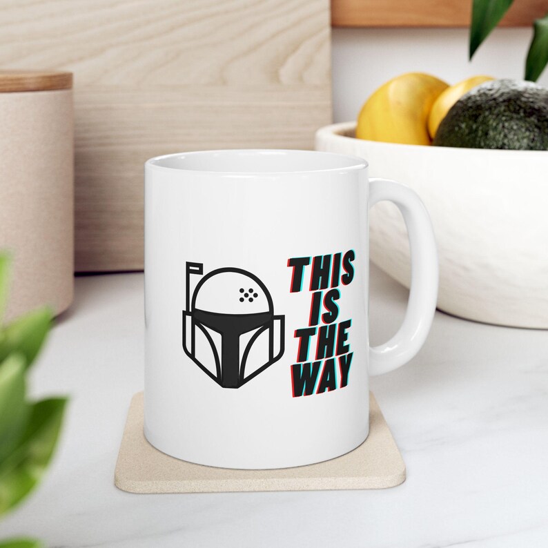 Mandalorian Helmet Ceramic Mug | This Is The Way, Star Wars Inspired Fan Gift | Birthday Gift | Collectible Coffee Mug image 10