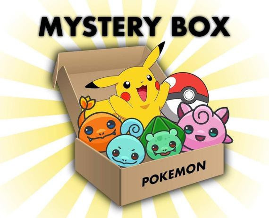Boîte mystère de carte Pokémon Grande Etsy