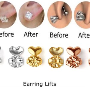 Hypoallergenic earring best sale lifts