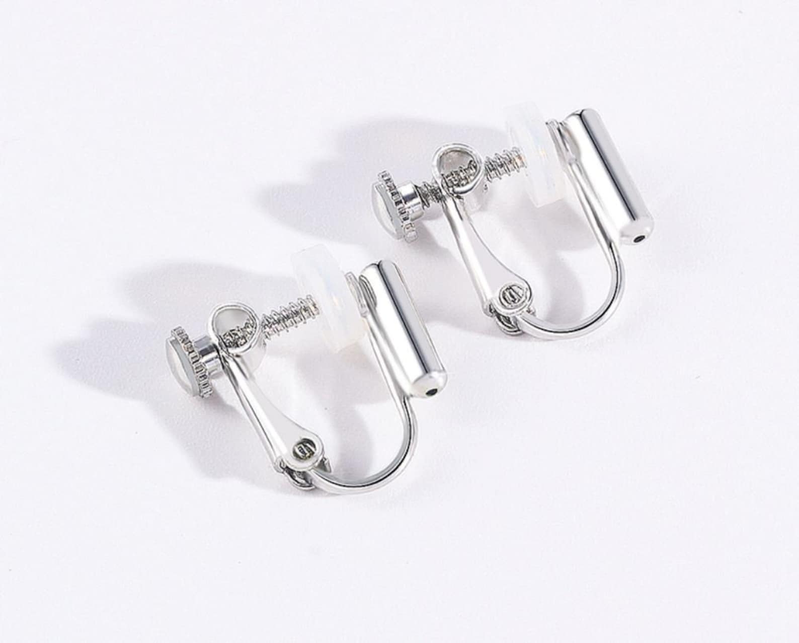 2 Pieces Screw Back Clip on Earring Converters With PAD Turn Etsy