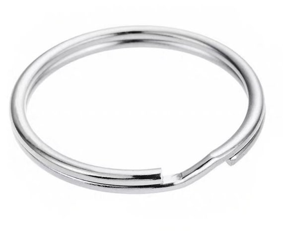 25 Split Rings 10mm 12mm 15mm 20mm 25mm 30mm Key Ring Hook Loop
