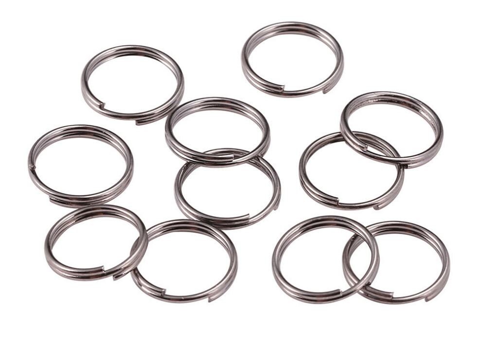 25 Split Rings 10mm 12mm 15mm 20mm 25mm 30mm Key Ring Hook Etsy