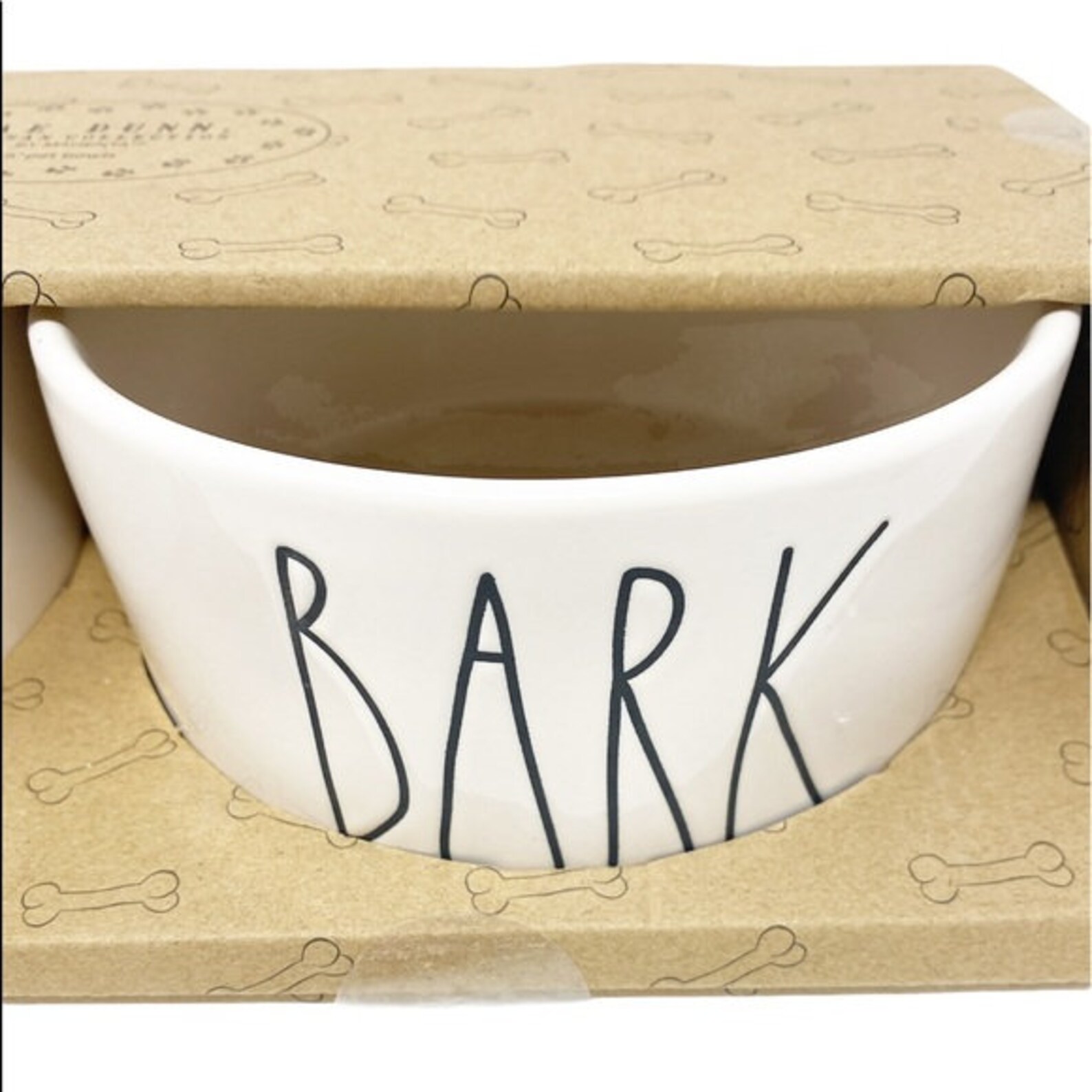 RAE DUNN 6 Dog Pet Bowls Woof and Bark Set of Etsy