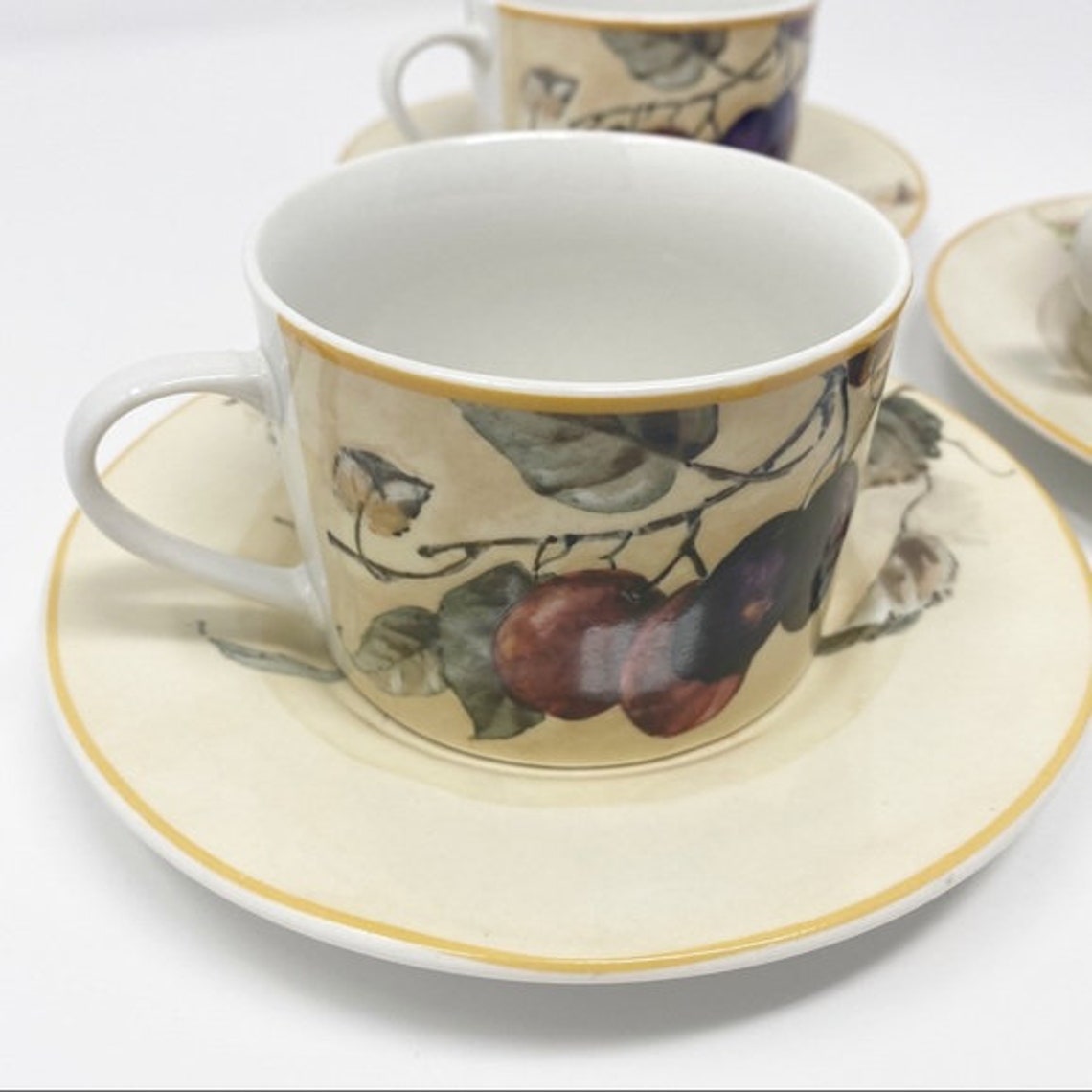 Everyday Gibson Lot of 3 Coffee Cups With Saucers Etsy UK