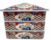 IMARI Japanese Vintage Stackable Porcelain Dishes