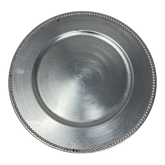 Gibson. Large Silver Charger Plates. 13 Set of 2. Etsy