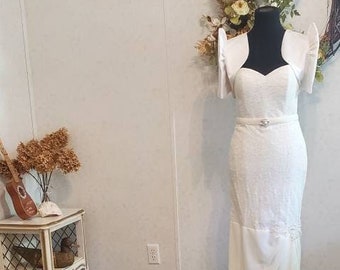 Philippine Bolero. Made to Order Bolero filipiniana ivory matte bridal satin fabric (Wedding gown is different price)