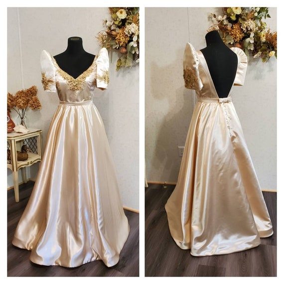 Vintage filipiniana dress cheap