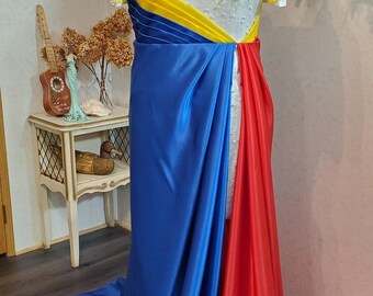 filipiniana dress flag design Philippine Flag-Inspired Gown