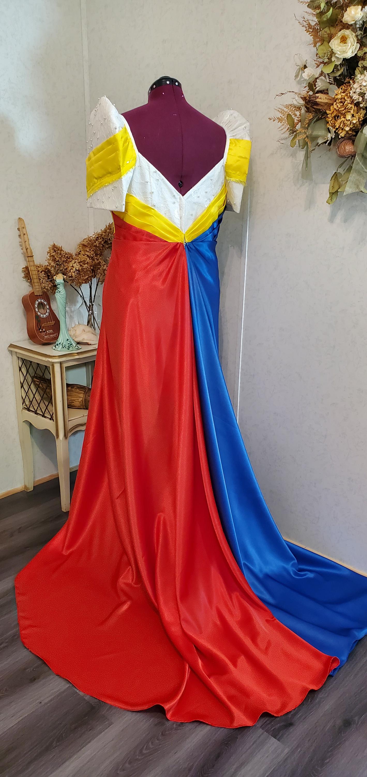 filipiniana dress flag design Let the fashion raise our flag