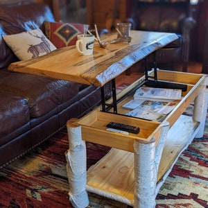 Off white lift top coffee table deals