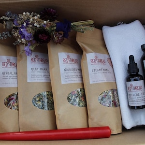 Postpartum New Mama Herbal Gift Bundle/ Care Package image 10