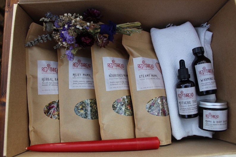Postpartum New Mama Herbal Gift Bundle/ Care Package image 10