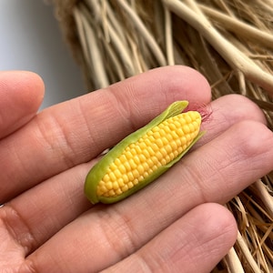 Mais für ein Puppenhaus in 1/6 skala Realistische Fake Food für Handmade Schmuck Miniature Gemüse für Puppenhaus 1/6 skala Puppenfutter