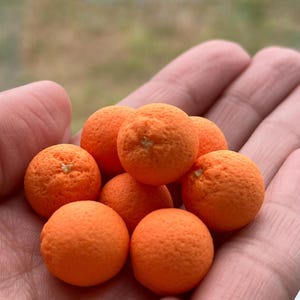 1:6 scale fruit, miniature orange fruit for a dollhouse, 1/6 food, Dollhouse miniatures, realistic fruit sample, diorama fruit