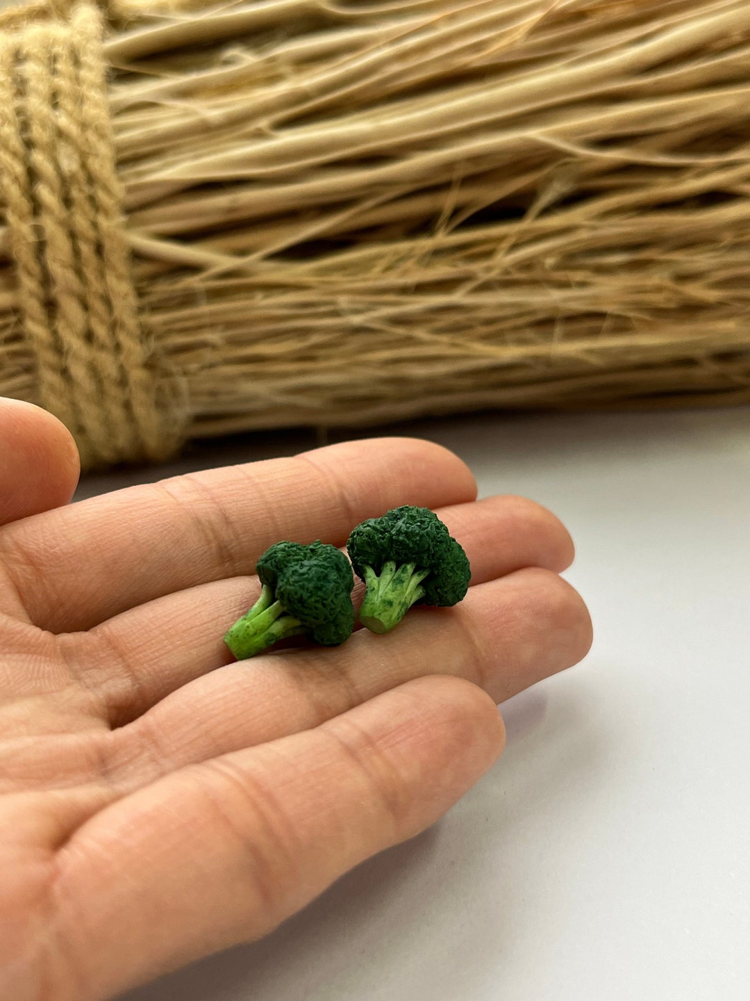Broccoli / Miniatures Scale 1:12 / Dollhouse Tiny Vegetable /1/6 Scale ...