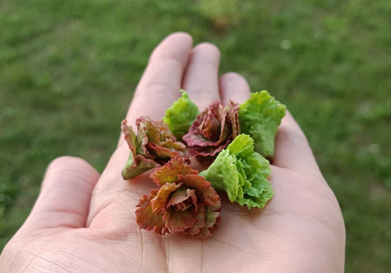 Miniature Lettuce 1/12 1/6 Scale Miniature Food Doll Food - Etsy