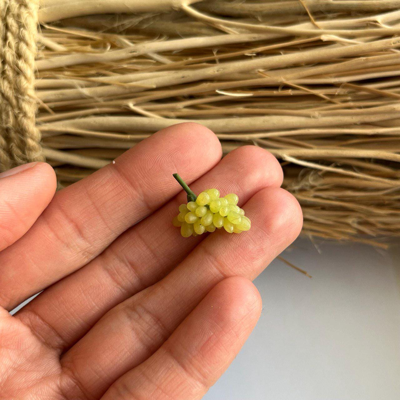 Miniature grape, 1/6 scale doll food, Grape 1/12 1/6, Miniature food, Dollhouse miniatures, Dollhouse kitchen accessories, fruit for doll